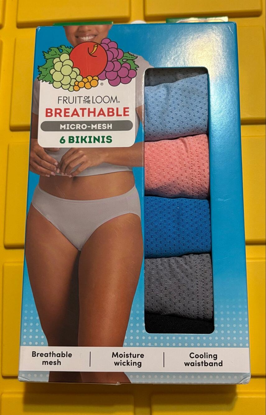 Fruit of the Loom 6 bikinis micro mesh size 5/S